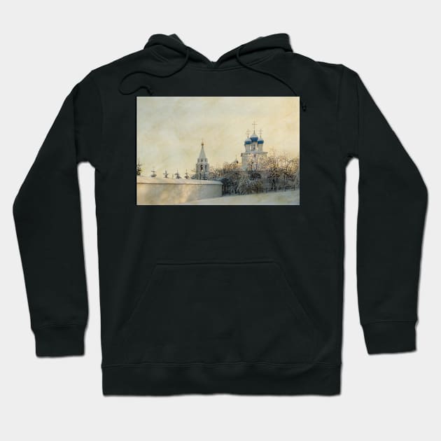 Church in Winter Estate Hoodie by cinema4design